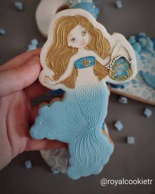 Pop-it acrylic stamp MERMAID-XL; 15,0*10,5 cm - 2