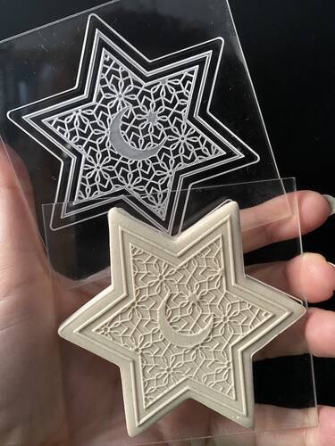 Pop-it stamp kaşe RAMADAN STAR; 8x8 cm - 1