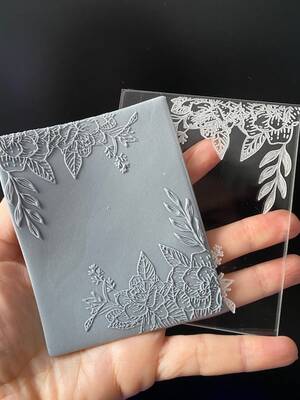 Pop-it stamp kaşe ROSES CORNER; 10,0*8,0 cm - 1