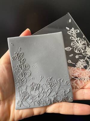 Pop-it stamp kaşe SAKURA CORNER; 10,0*8,0 cm - 1