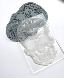 Pop-it stamp kaşe SKULL Ölüler Bayramı Kurukafa; 10,0*7,0 cm