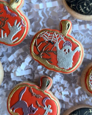 Pop-it stamp kaşe Spooky Pumpkins; 10,0*10,0 cm - 2