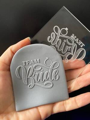 Pop-it stamp kaşe TEAM BRIDE; 8,0*8,0 cm - 1