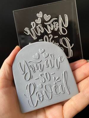 Pop-it stamp kaşe You're so Loved; 8,0*8,0 cm - 1