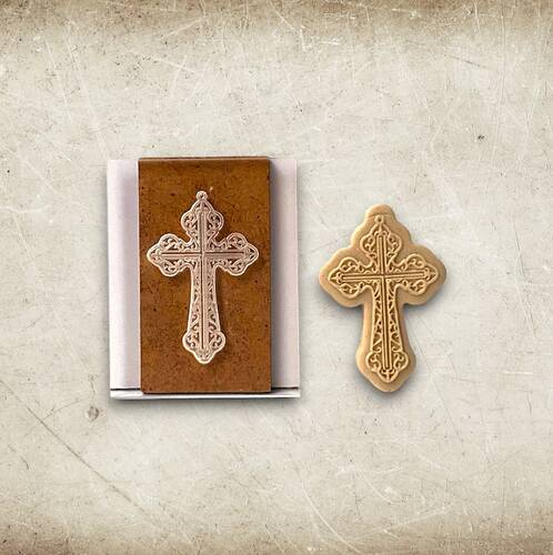 Pop-it stamp mini kaşe ELEGANT CROSS; 5x4 cm - 1