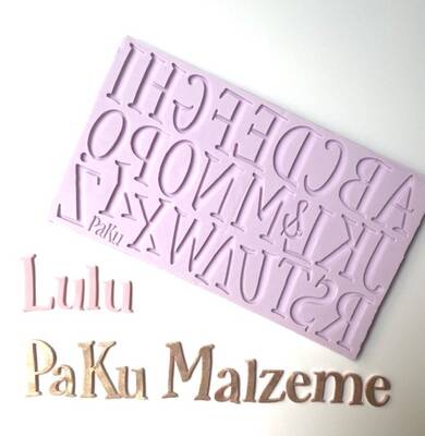 Silicone mold Alphabet Lulu Upper Case - 1