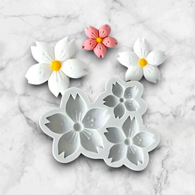 Silicone mold Cherry Blossom flower; 98*80 mm - 1
