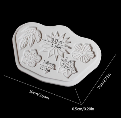Silicone mold Spring Flowers; 100x70 mm - 2