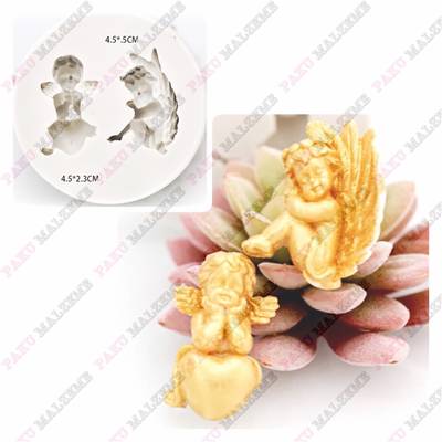 Silikon kalıp 2li Melek; 7,5 CM ( melek boyu 4 cm civarı ) - 3