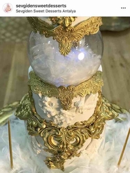 Silikon kalıp Aplik Dantel; 22*7,5 cm (1)