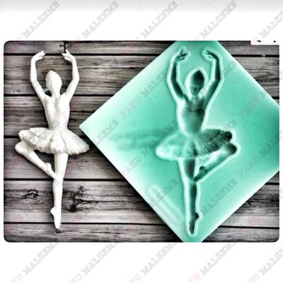 Silikon kalıp Balerin-6; 9,5*3,9 cm - 1
