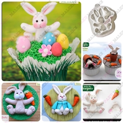 Silikon kalıp Bebek Tavşan; 7*6,7 cm