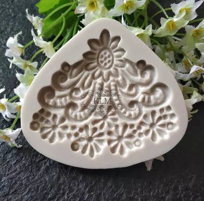 Silikon kalıp Brooch Medallion; 7,7*6,7 cm - 1