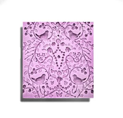 Silikon kalıp Büyük Kuşlu Rölyef; 19,5*19,5 cm - 1