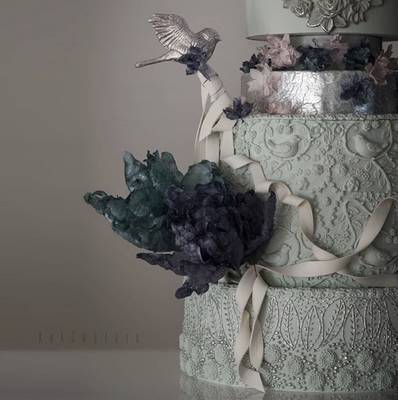 Silikon kalıp Büyük Kuşlu Rölyef; 19,5*19,5 cm - 2