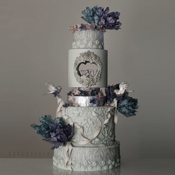 Silikon kalıp Büyük Kuşlu Rölyef; 19,5*19,5 cm - 5
