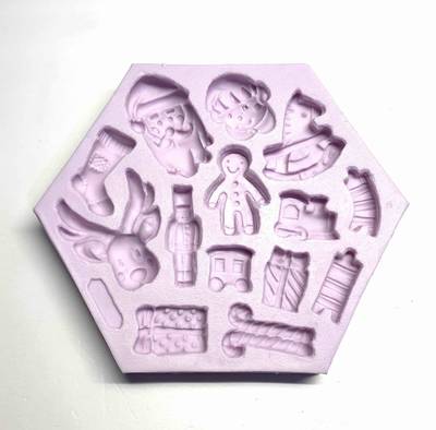 Silikon kalıp Christmas Elements; 13,2*11 cm - 1