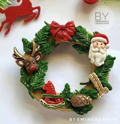 Silikon kalıp Christmas Elements; 13,2*11 cm - 2