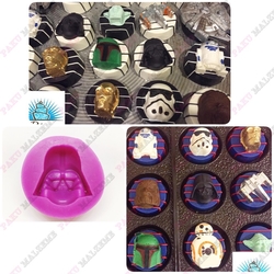 Silikon kalıp Darth Vader; 4*4 cm