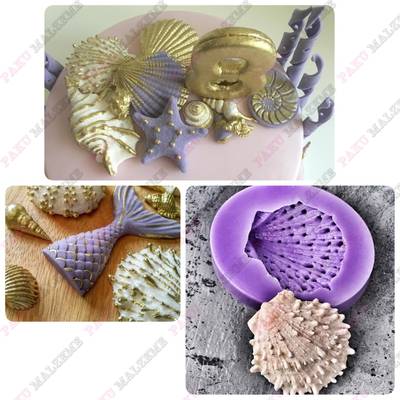 Silikon kalıp Deniz Kabuğu; 5*4,7 CM - 1