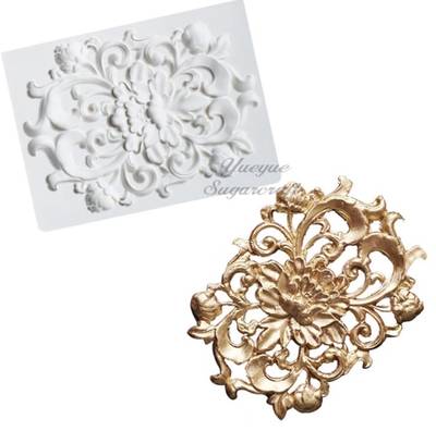 Silikon kalıp Engraved Ornament; 12,3*9,2 cm - 1