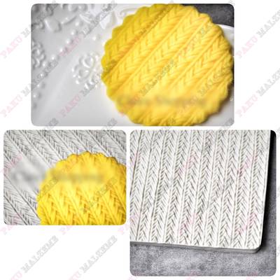 Silikon kalıp Geniş fitilli Örgü ; 10,1*10,4 cm - 1