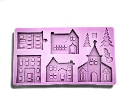 Silikon kalıp Gingerhouses; 21*12 cm - 1