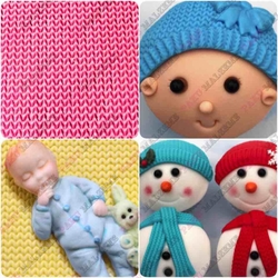Silikon kalıp İnce örgü mat; 9,8*9,9 cm