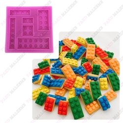 Silikon kalıp Lego; 7*7 cm