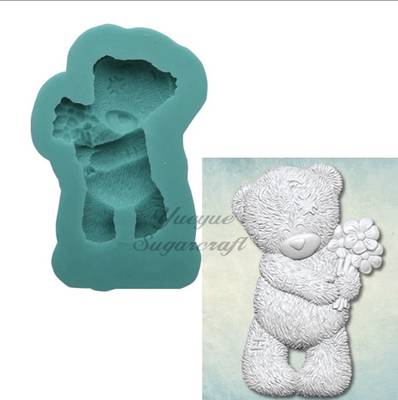 Silikon kalıp Love Bear; 4*2,2 cm - 1