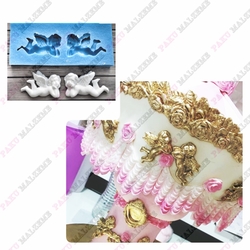Silikon kalıp Mini Melek çifti; 9,3*4 cm