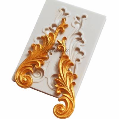 Silikon kalıp Scrolls; 8*5,5 cm - 1