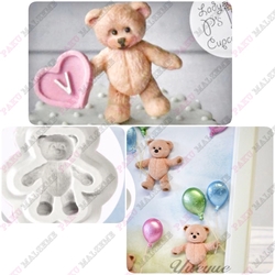 Silikon kalıp Şirin Ayıcık; 3,6*3,3 cm