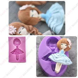 Silikon kalıp Şirin Kız; 8*5 CM