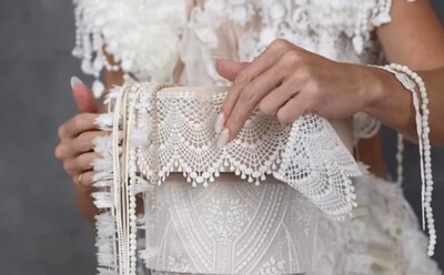 Silikon kalıp Star Lace dantel; 34*11,5 cm (1)