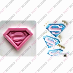 Silikon kalıp Superman; 4,2*6,5 cm