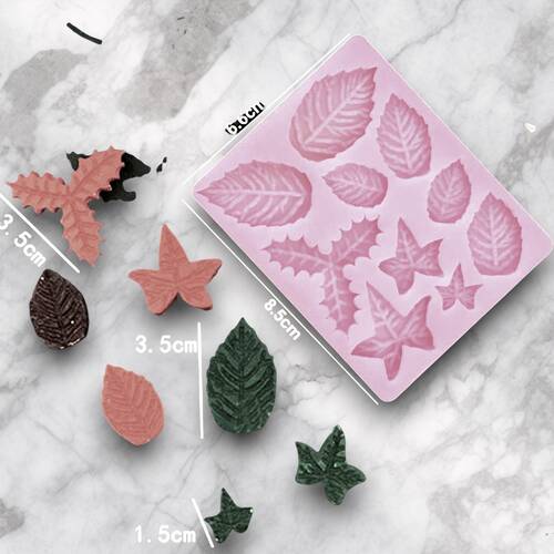 Silikon  kalıp Tree Leaves; 93x75 mm - 1