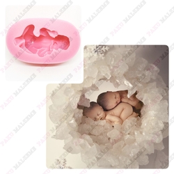 Silikon kalıp Uyuyan Bebek; 6*3,3 CM