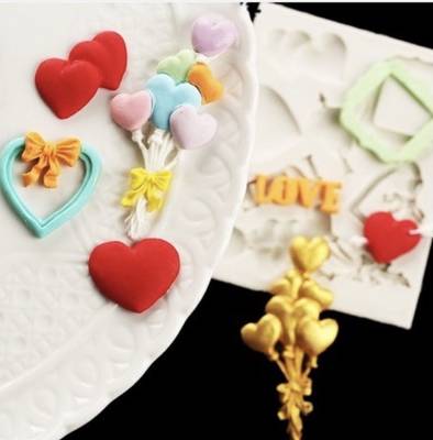 Silikon kalıp Valentines; 11,5*9 cm - 1