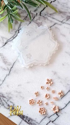 Silikon Minyatür Çiçekler-3; 6*6 cm