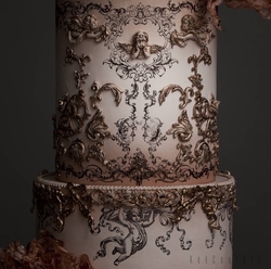 Silikon Rölyef-17 (Ornamental Cherubs); 15*5,5 CM - 4