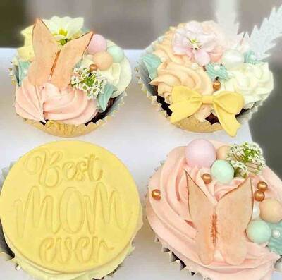 Acrylic Mini Stamp LOVE YOU MOM; 7,0*7,0 cm - 2