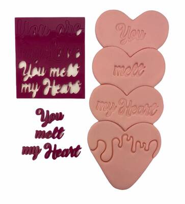Stamp embossers You Melt My Heart;7*7 cm - 1