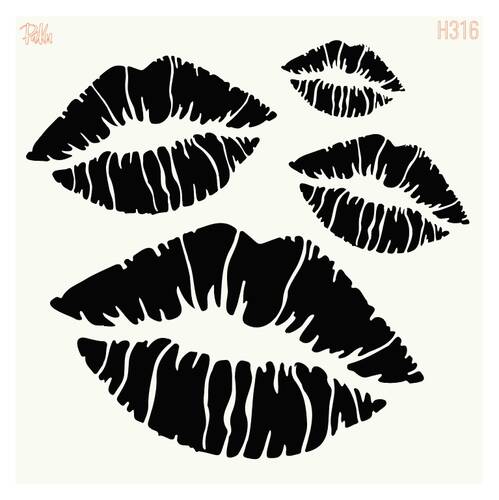 Stencil 4 Lips; 15x15 cm - 1