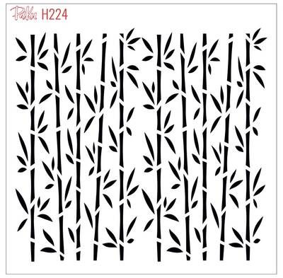 Stencil Bambu; 15*15 cm - 1