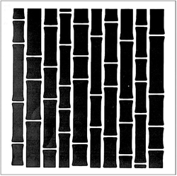 Stencil Bambu; 20*20 cm