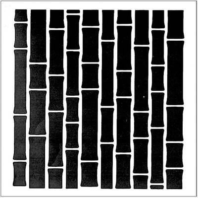 Stencil Bambu; 20*20 cm - 1