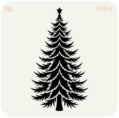 Stencil Big Pine Tree-2 - 1