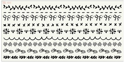 Stencil Boho Jardin; 40*20 cm