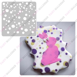 Stencil Bubbles; 15*15 cm